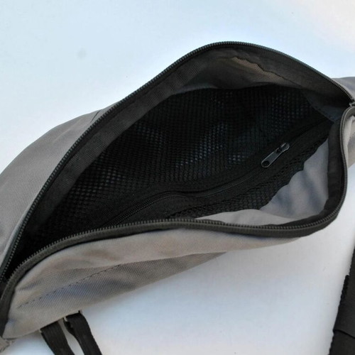 Nike gray bum bag used, nylon polyester waist pack