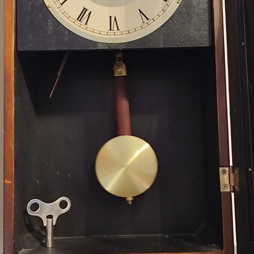 WM Widdop 31 Day Regulator Wooden Wall Clock like new