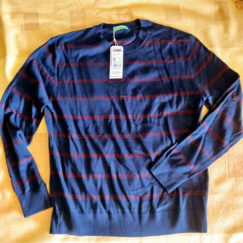 Men's thin wool sweater, Size M, Benetton