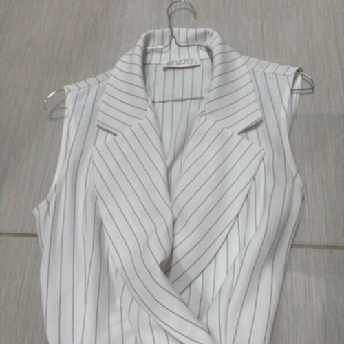 Enzzo one-piece jumpsuit like new, size S, black and white