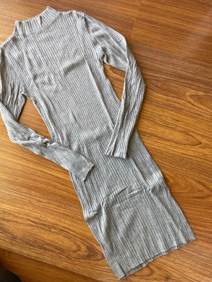 Women's midi dress gray S new, unworn