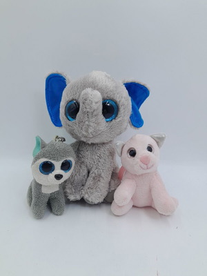 TY stuffed doll set used, 3 pieces