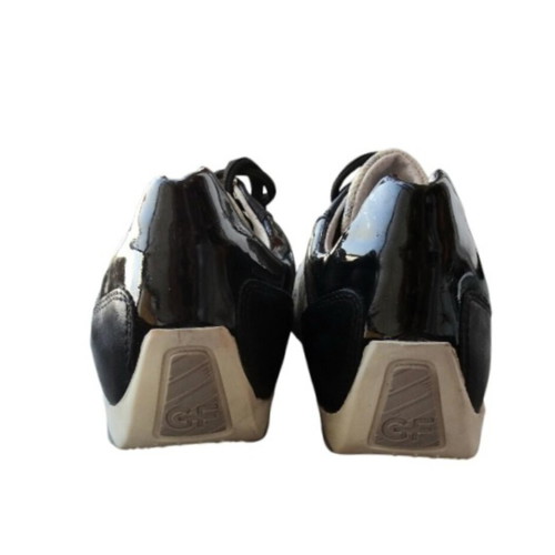 Gianfranco Ferre Logo Print Sneakers like new, size 37, black and white