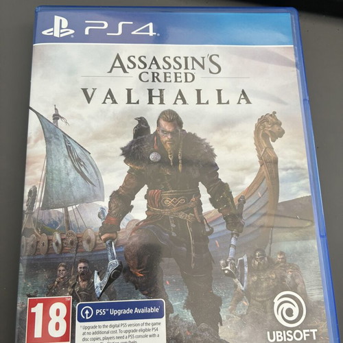 Assassins Creed Valhalla PS4 game like new with PS5 upgrade