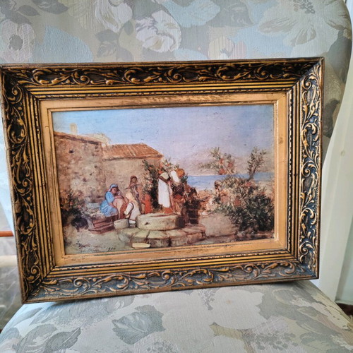 Collectible paintings like new, set of 4 with handmade frames 40x30
