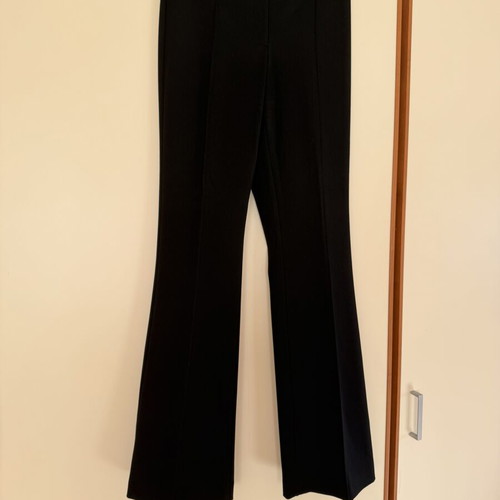 Zara stretch black flare trousers like new, size small