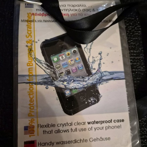 Jocca black fitness armband and waterproof phone case like new