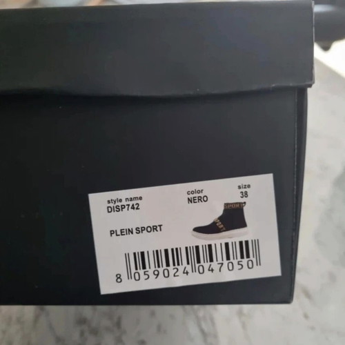 Philipp Plein Sport Sock Sneakers New Black with Gold Details
