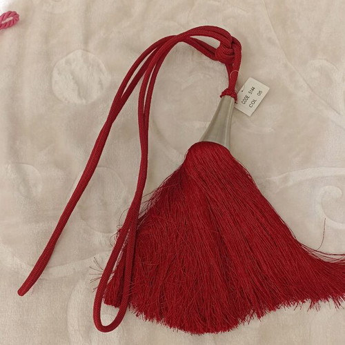 Curtain tiebacks red new with metal element