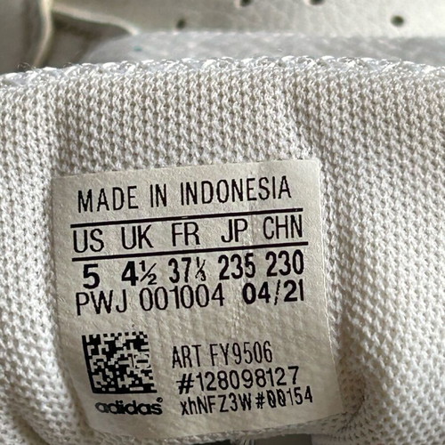 Adidas sneakers size 37.5, black and white