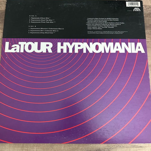 Latour HYPNOMANIA vinyl used, electronic