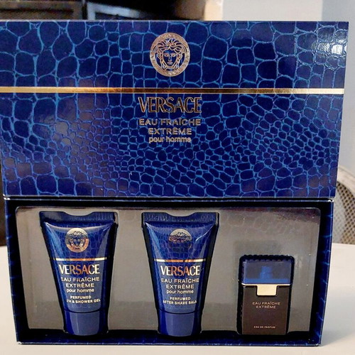 Versace Eau Fraîche Extrême Pour Homme Limited Travel Edition set new