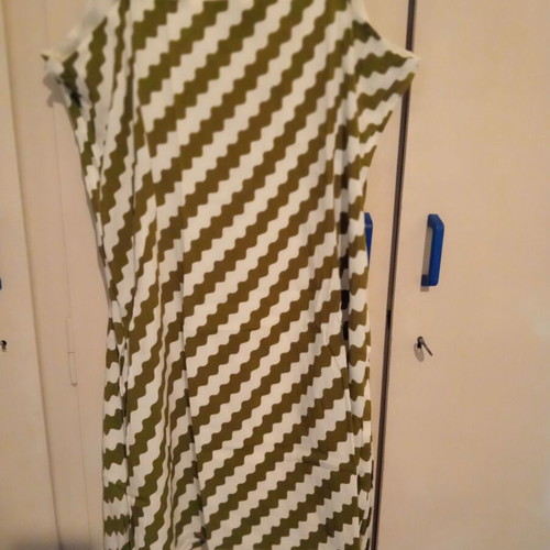 Compania Fantastica mini dress size L like new, white and green