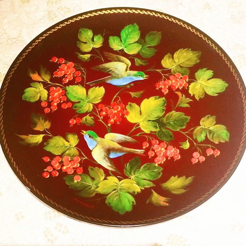 Bradex Fantasy wall plate collection 6pcs porcelain Russia 1991 new