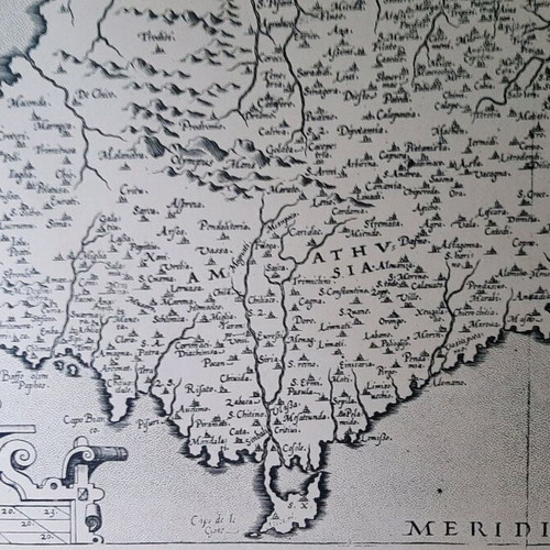 Cyprus map 1531 reprint 1976 like new