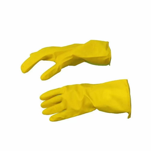 Latex gloves general use large yellow new