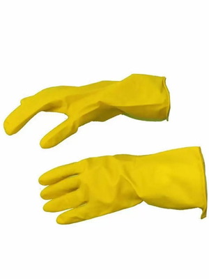 Γάντια latex γενικής χρήσης large κίτρινα καινούργια