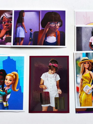 Panini Barbie used 10 different stickers