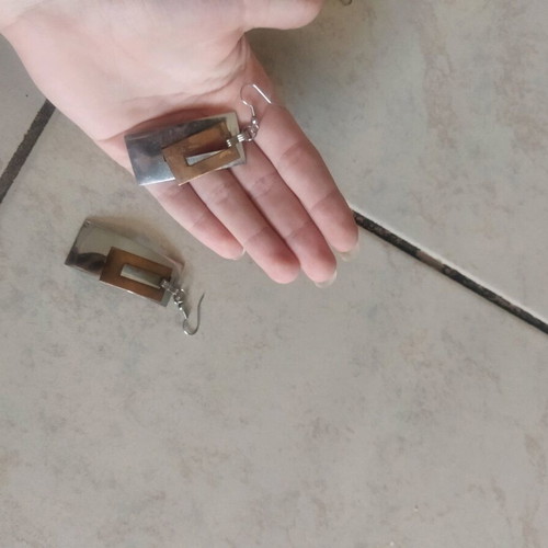 Silver earrings like new condition
