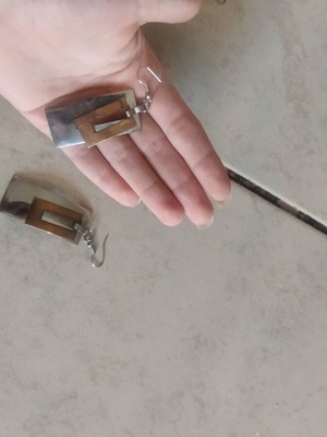 Silver earrings like new condition