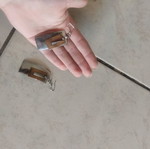 Silver earrings like new condition
