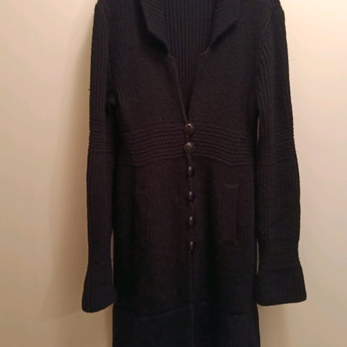 My Tiffany knitted long cardigan black like new, size M/L