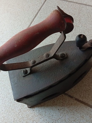 Antique Charcoal Iron Used