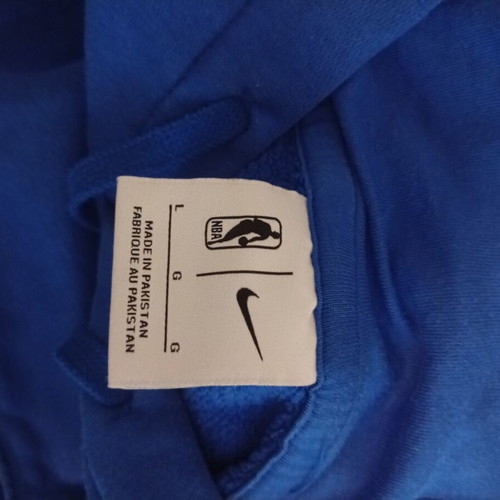 NBA Milwaukee Bucks City Edition hoodie like new, size L, blue, Nike