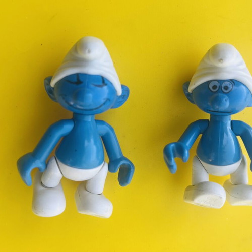 Peyo Pyroplast vintage 80's The Smurfs figure toy used