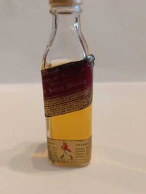 Johnnie Walker Red miniature 50ml used