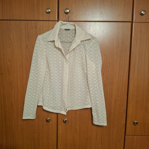 Benetton shirt beige new, size M