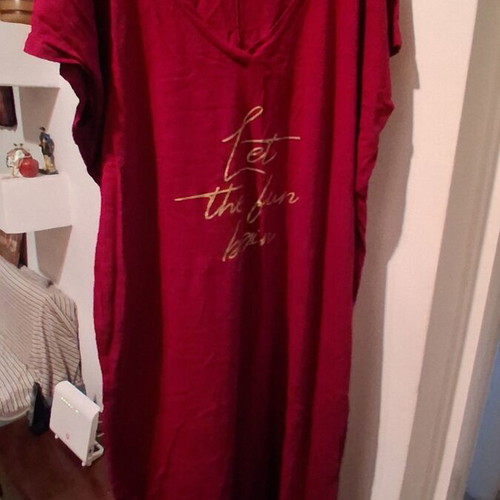 Long dress burgundy plus size like new