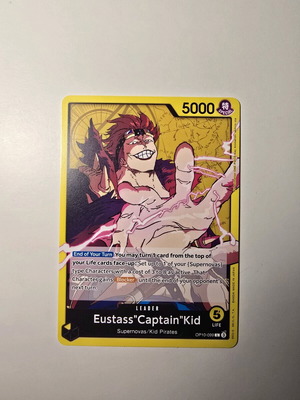 Eustass Captain Kid One Piece Card Game OP10-099 Leader like new