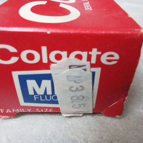 Colgate Gel toothpaste pack like new, 1980s collectible
