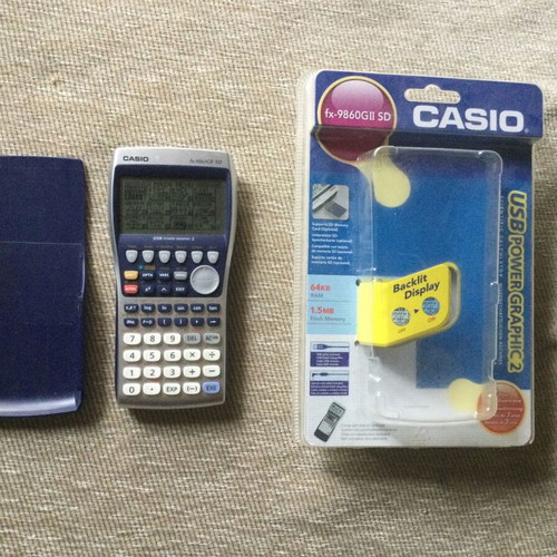 Casio FX-9860GII SD scientific handheld calculator like new