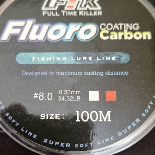 Fluorocarbon fishing line 100m 0.50mm new, 14.3kg strength