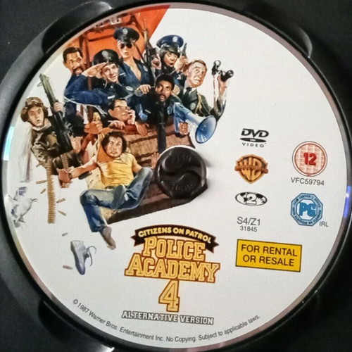 Police Academy 4 DVD like new with English subtitles