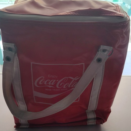 Coca-Cola insulated cooler used, vintage 70s-80s promotional