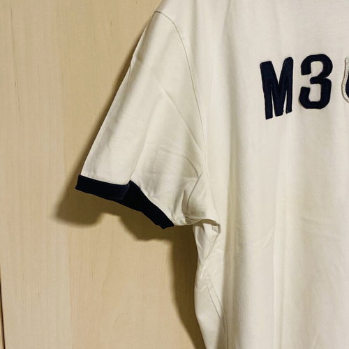 Boggi Milano men's cotton t-shirt like new, white and blue