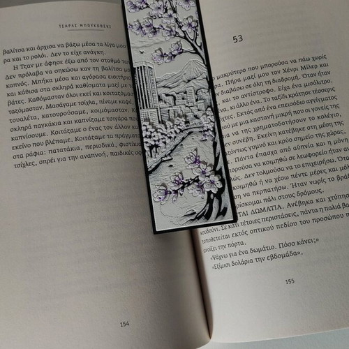 3D Printed Hueforge bookmarks new with Japanese designs