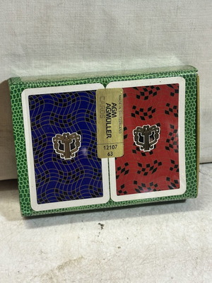 AGMüller Swiss Playing Cards vintage set of 2 with box