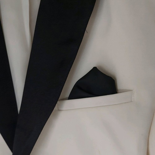 Boys' formal jacket H&M like new, size 6-7 years, white cream with black