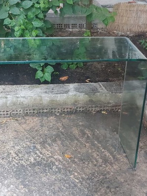Glasser κονσόλα διάφανο γυαλί 12mm μεταχειρισμένο