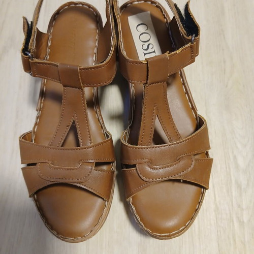 Women's sandals like new, brown, size 37, soft anatomical sole