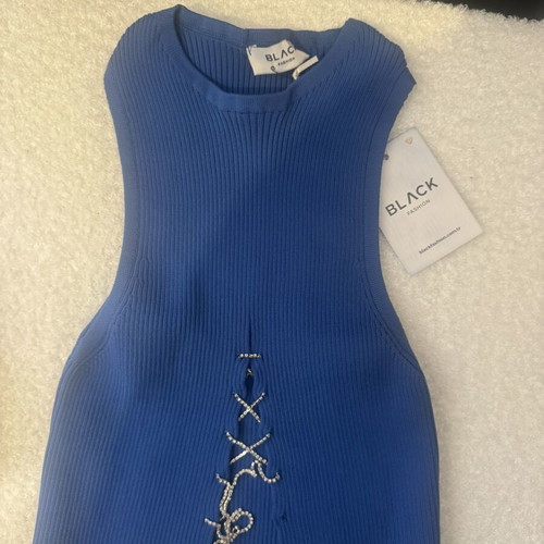 Ribbed blouse with rhinestones new, size S