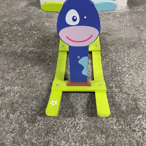 Wooden rocking cow toy like new