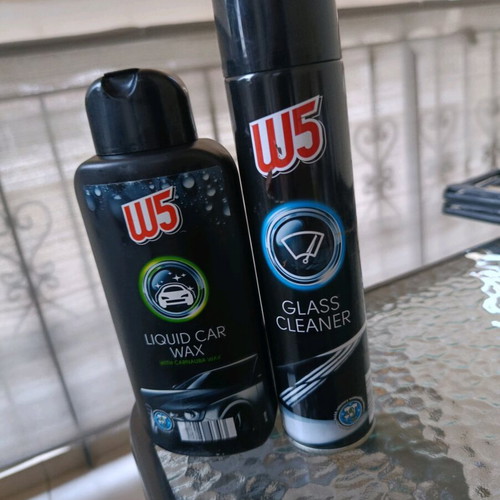 Glass cleaner and car wax new items