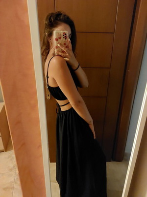 Small blue off-shoulder dress like new