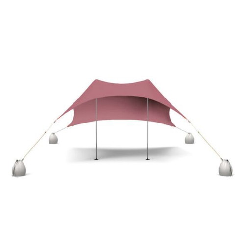 Salty Tribe Aeolians 4-person Old Rose beach sunshade