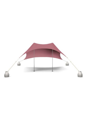 Salty Tribe Aeolians 4-person Old Rose beach sunshade